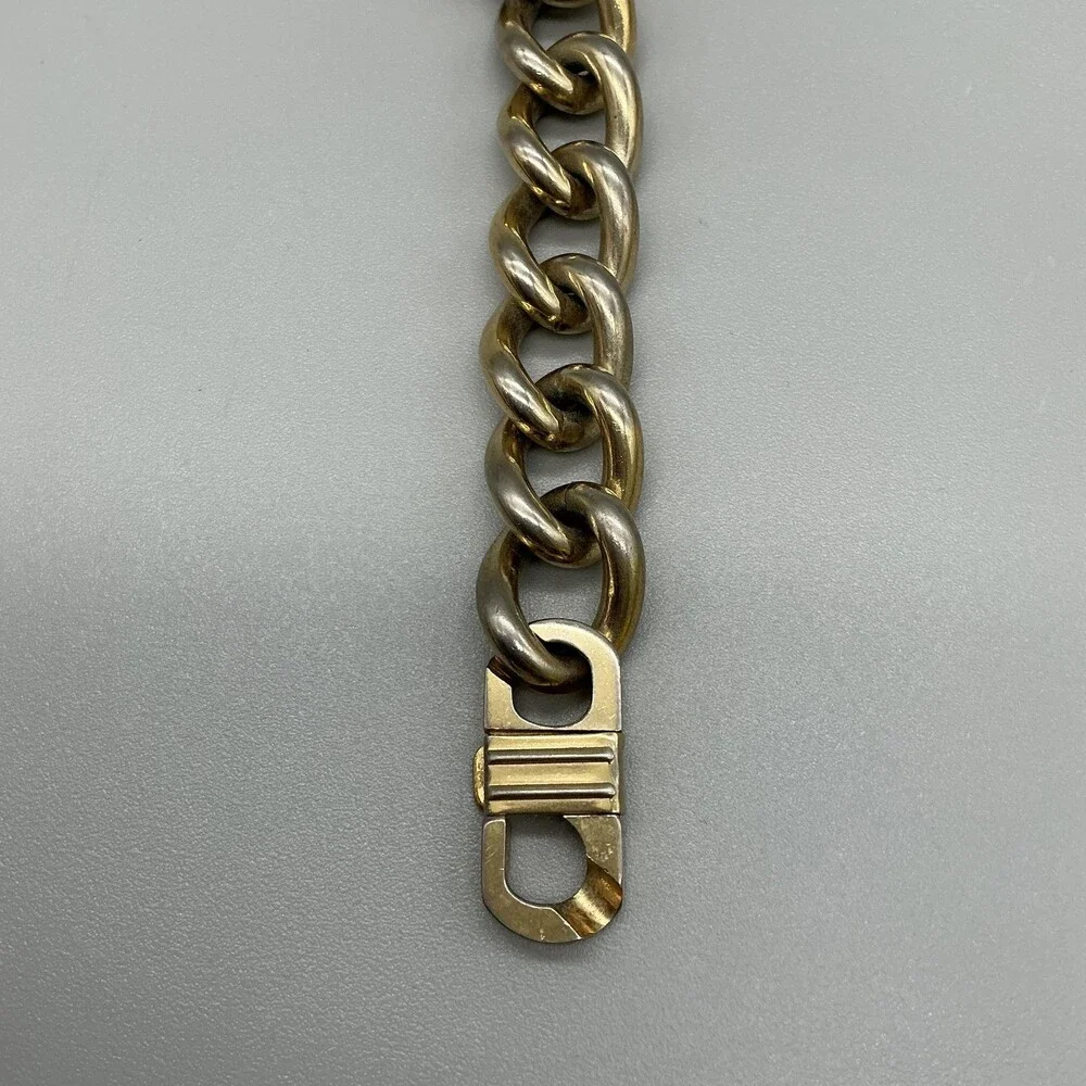 Vintage Cheval Womens Watch 27mm Square Chain Band Hong Kong New Battery 8.25